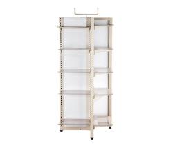 Shelving Display With Mesh Wall 