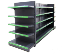 Double Sided Supermarket Rack