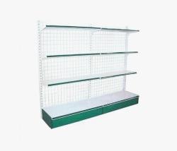 Single side supermarket shelf